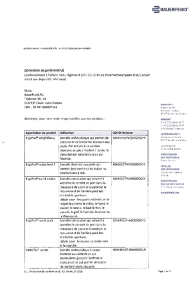 Déclarations de conformité - Orthopédie du pied