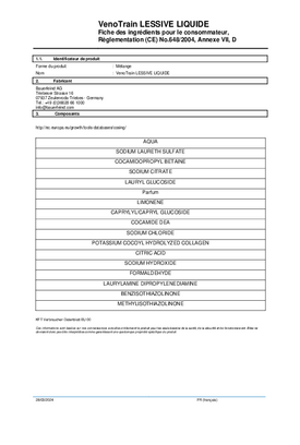 Lessive liquide composants