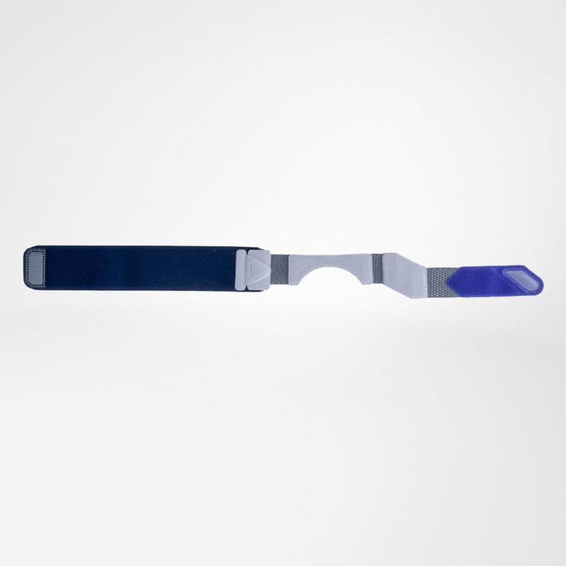 Tweedelig bandsysteem van Bauerfeind ManuTrain polsbrace voor extra stabilisatie.