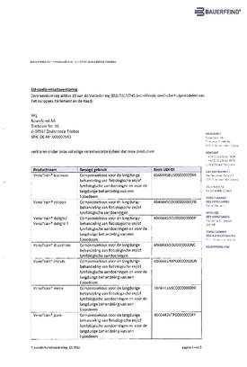 Conformiteitsverklaring - Flebologie / Lymfologie