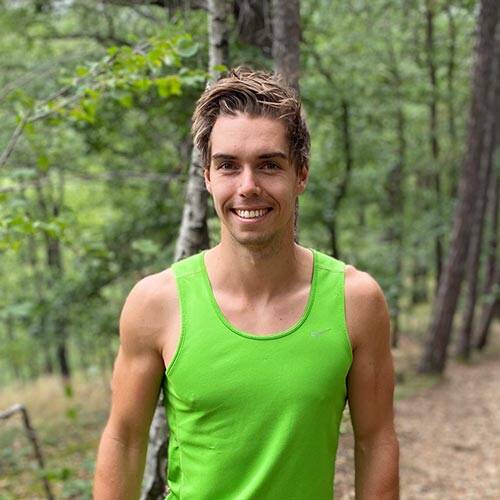 Portret van Eric Vosshage Im Wald