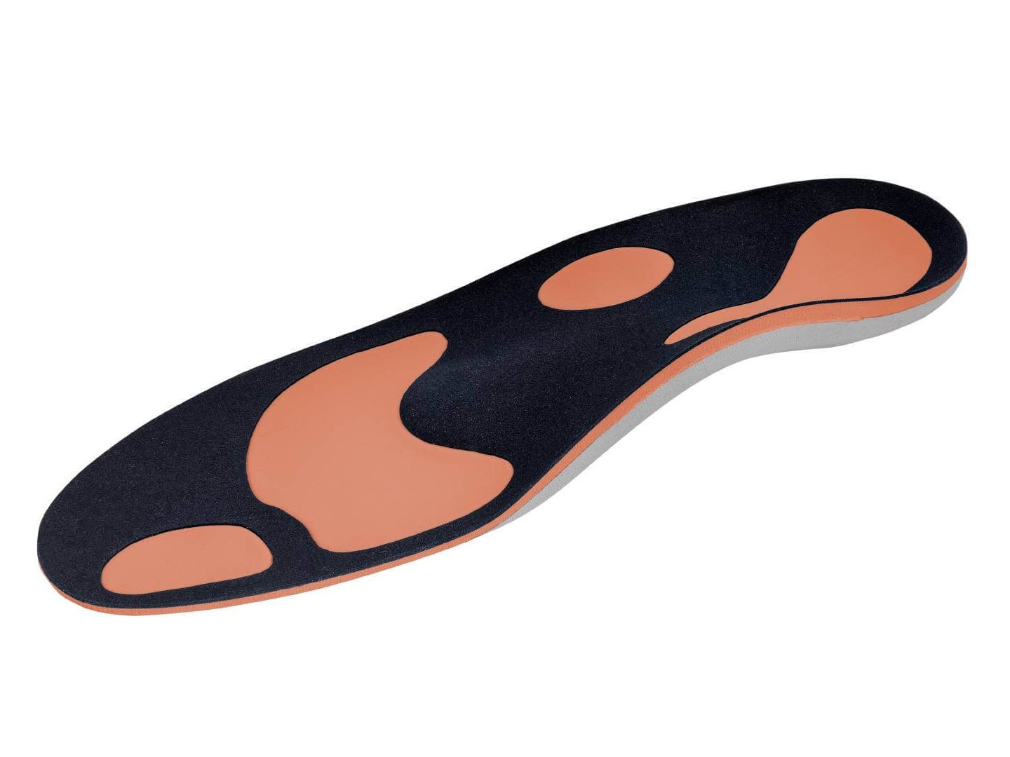 ErgoPad Soft style van Bauerfeind, orthopedische steunzool met plaatselijke zachte demping voor optimale steun en ontlasting van de voet