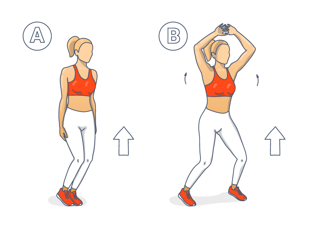 Afbeelding instructies voor de Hampelmann als tekening