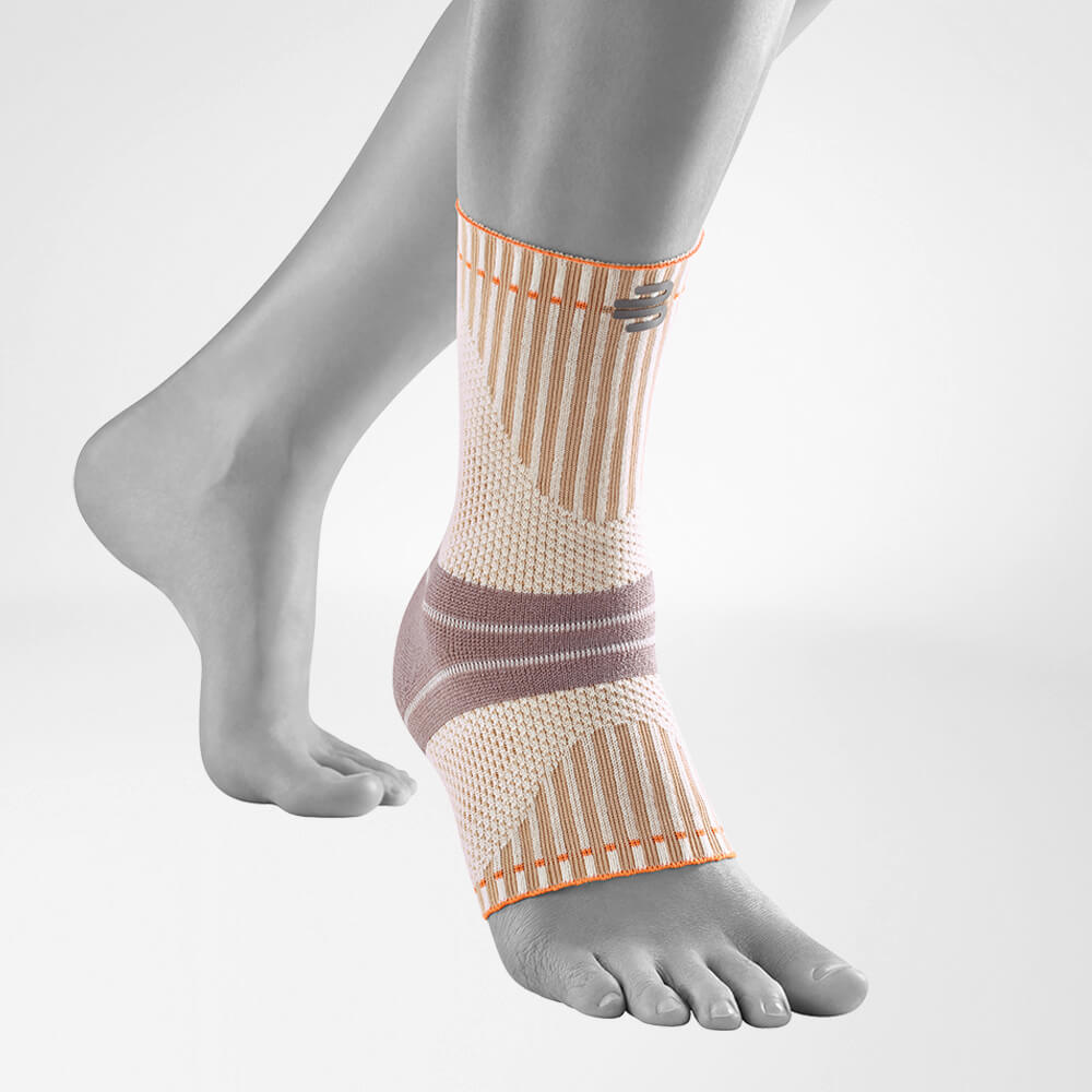 Grijze enkelbandage voor buitenactiviteiten, biedt uitstekende ondersteuning en stabiliteit