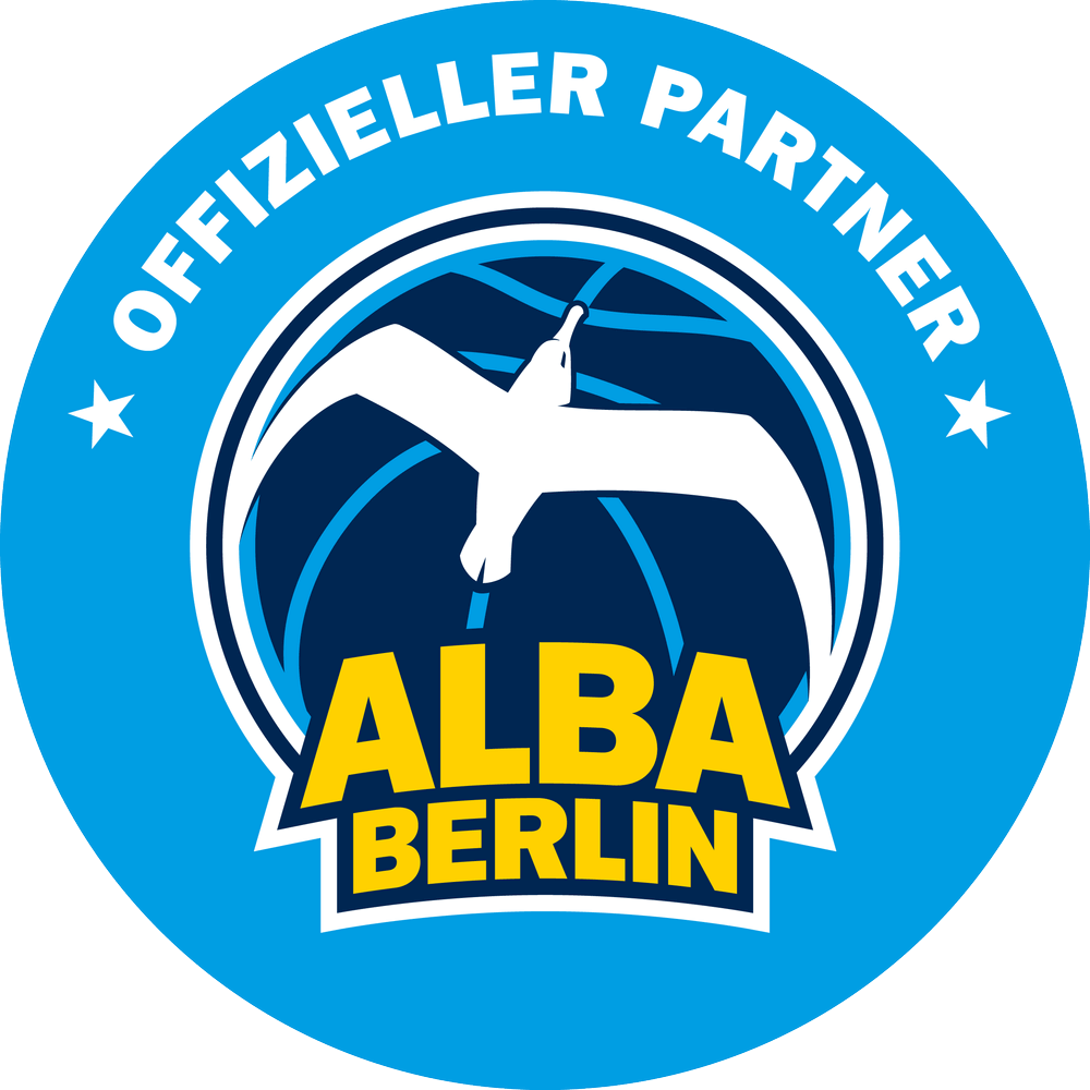 Logo van Alba Berlin, officiële partner van Bauerfeind.